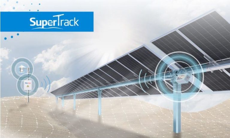 استراکچر Trinasolar افزایش تولید انرژی نسب به سیستم های ردیاب معمولی به میزان ۳تا ۸درصد SuperTrack