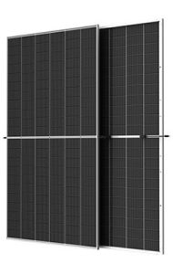 پنل خورشیدی Trina ۶۹۵وات مناسب نیروگاه خورشیدی در مقیاس تجاری و نیروگاهی Trina solar695 720W monocrystalline bifacial dual glass N type