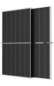 پنل خورشیدی Trina ۷۰۰وات مناسب نیروگاه خورشیدی در مقیاس تجاری و نیروگاهی Trina solar700 720W monocrystalline bifacial dual glass N type