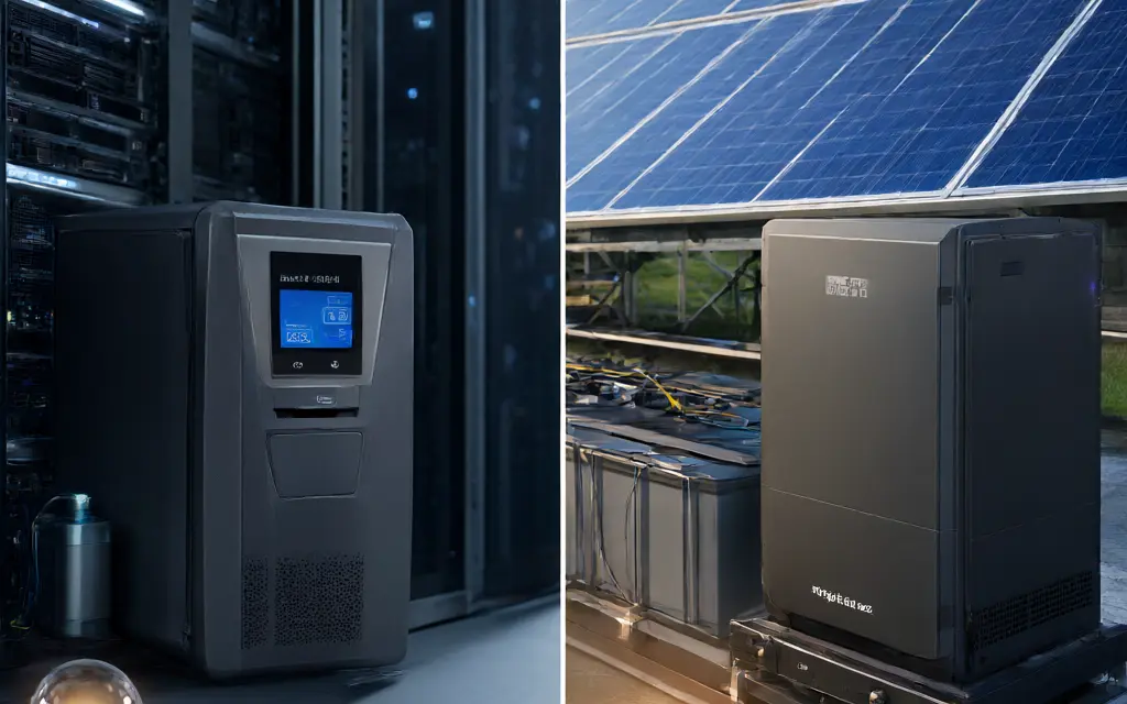 تفاوت اینورتر و ups در نقش باتری و زمان سوئیچ